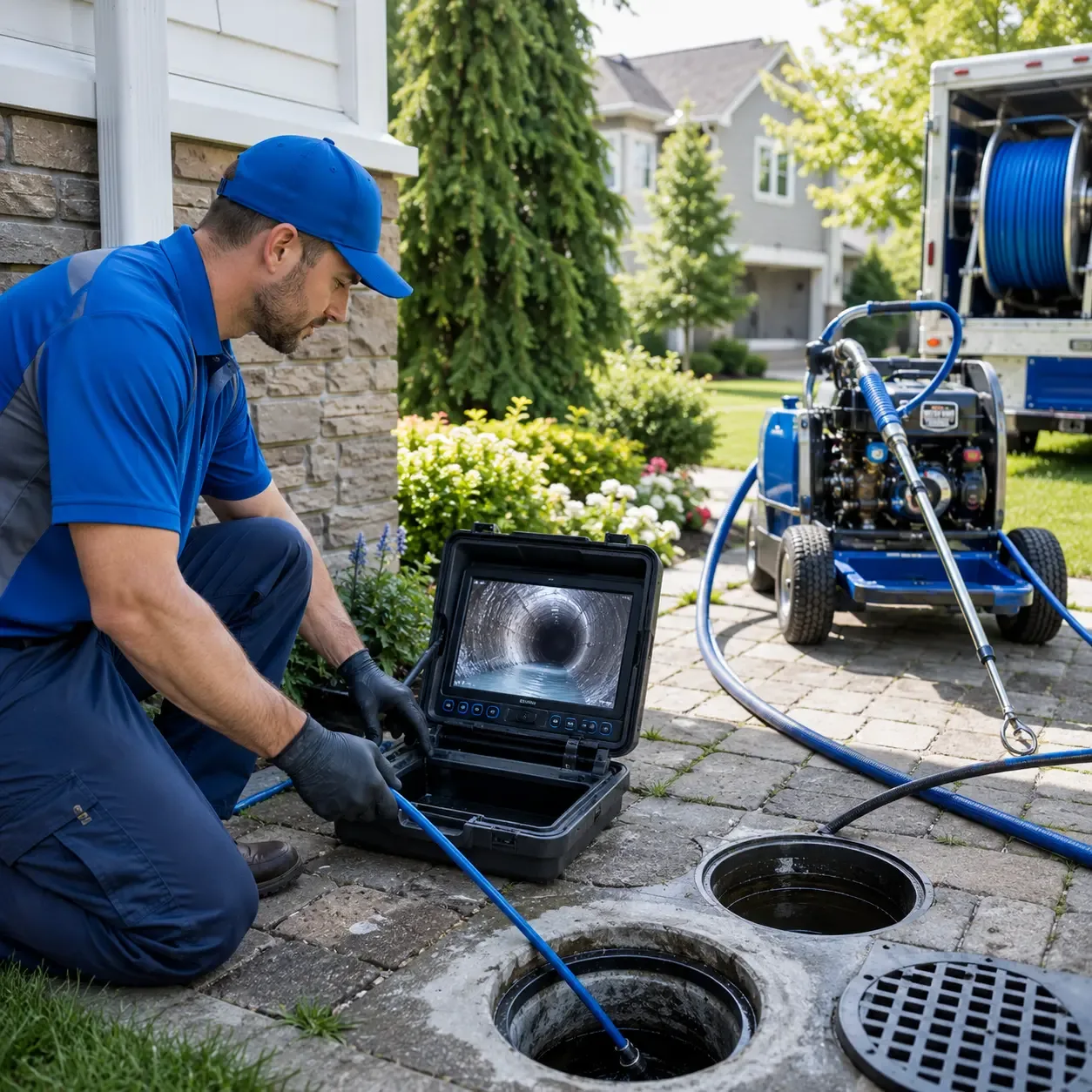 Outdoor drain cleaning professionals serving Russia, OH